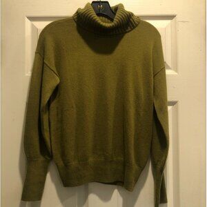 Madewell Green Cashmere Rollneck XXS